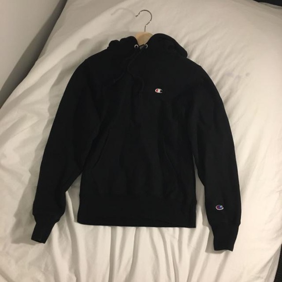 Black x-small Champion reverse weave hoodie - Picture 3 of 4